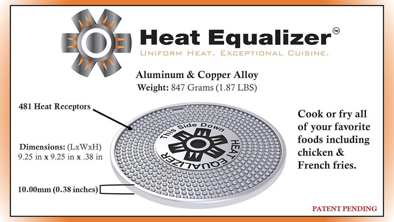 Heat Equalizer -9.25 inch High-Polish Commercial-Grade Diffuser for Gas & Electric Stoves – Aluminum & Copper Alloy Hot Plate-Burner Cover-Simmer Plate - Image 2